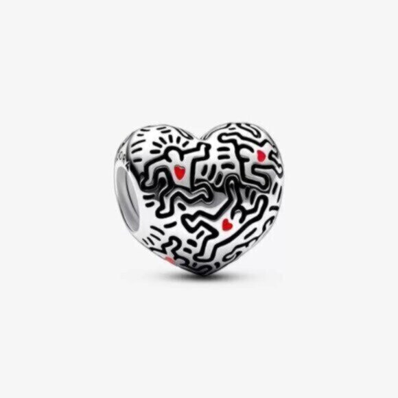 Pandora Keith Haring��? x Pandora Line Art People Charm - Picture 1 of 4